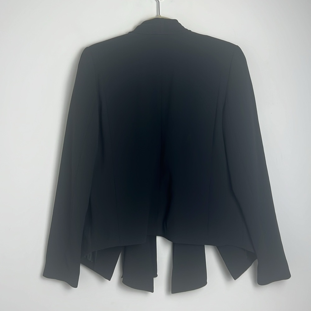 Trouve Women's Medium Black Removable Lapel‎ Zipper Detail Blazer - Picture 3 of 7